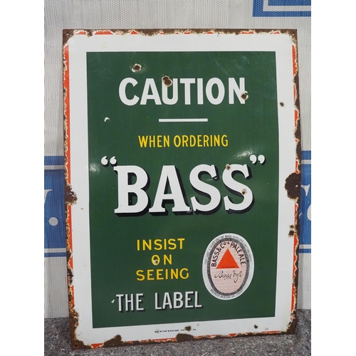 76 - Enamel sign - 'Bass' Caution When Ordering 30