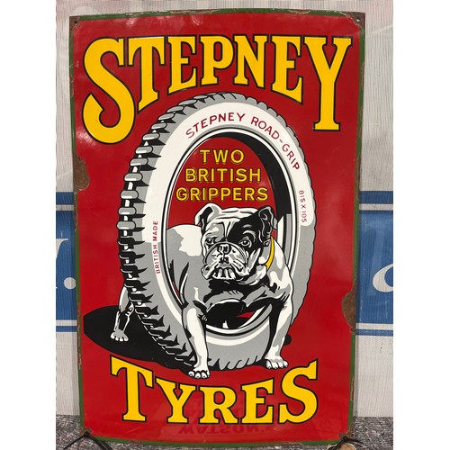 103 - Enamel sign - Stepney Tyres 29