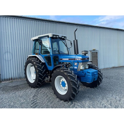 274 - Ford 7610 Series 3 tractor. 1990. Showing 6900 hours, air con, radar, 2 x DASVs, selectable PTO, PUH... 