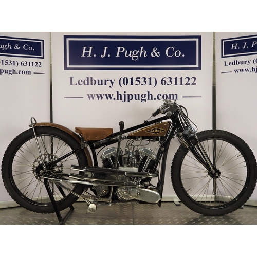 771 - James Speedway motorcycle. 1930. 
Believed ridden by Norman Humphrey.
Frame - James (England) B6 Spe... 