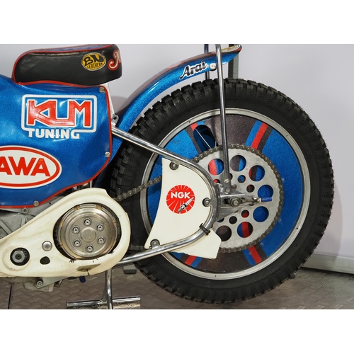 737 - Jawa Speedway motorcycle. 1994
Frame - Jawa (Czechoslovakia) 
Engine - Jawa 500cc 888.5 (KLM tuned),... 
