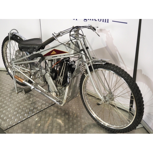 746 - Cotton-Blackburne Speedway motorcycle. 1929
Believed raced by J.H Law. The bike comes with original ... 