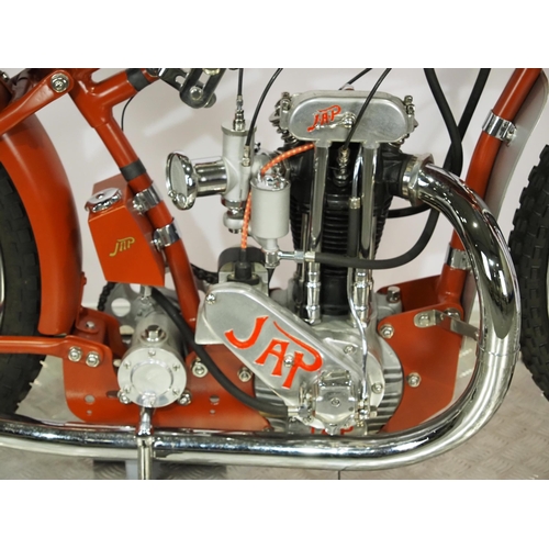 762 - Excelsior J.A.P Speedway motorcycle. 1932.
Believed ridden Colin Watson.
Frame - J.A.P (England), de... 