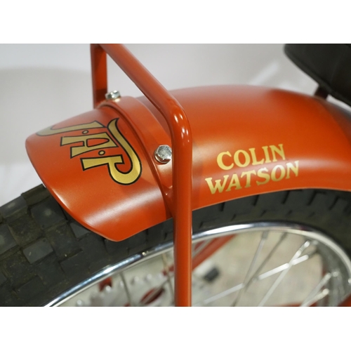 762 - Excelsior J.A.P Speedway motorcycle. 1932.
Believed ridden Colin Watson.
Frame - J.A.P (England), de... 