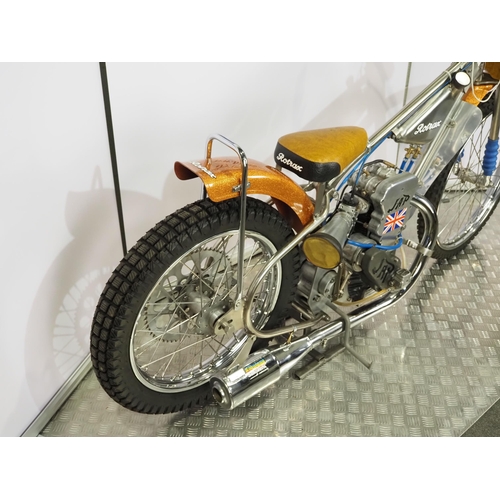 763 - Rotrax-J.A.P Speedway motorcycle. 1979
Frame - Rotrax mk.2 (England), built for George Greenwood Ltd... 