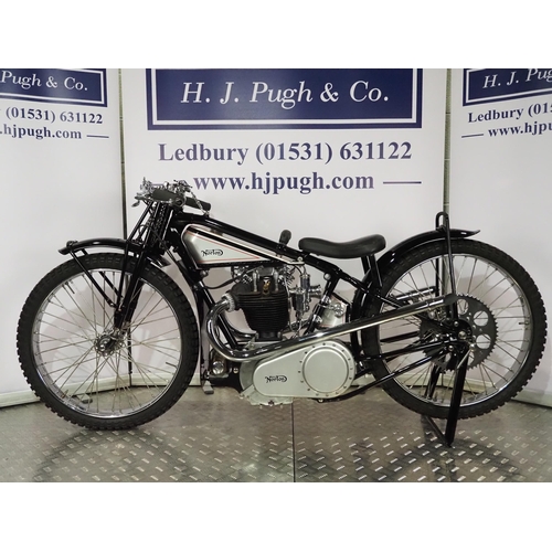 765 - Norton Speedway motorcycle. 1930
Frame - Norton (England), fitted with Webb dirt track forks 
Engine... 