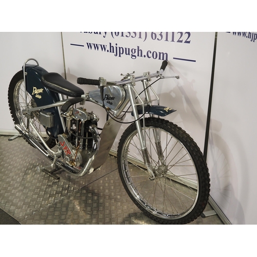 773 - Payne-J.A.P Speedway motorcycle. 1949
Frame - Payne (England), very unusual frame made in Sheffield ... 