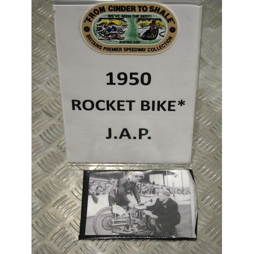 781 - Rocket Bike-J.A.P Speedway motorcycle. 1950.
Believed ridden by Ken LeBreton.
Frame - Unconfirmed (S... 