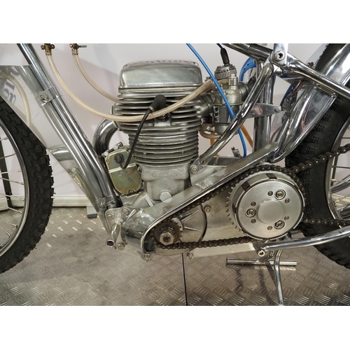 791 - Jawa Speedway motorcycle. 1974.
Believed ridden by Jim McMillan.
Frame - Jawa (Czechoslovakia), all ... 