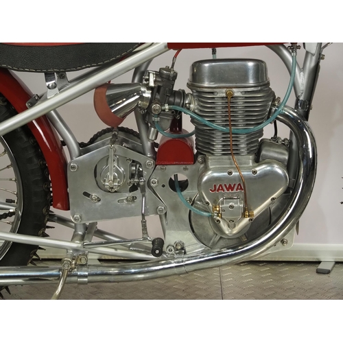 795 - Jawa Ice-Racer Speedway motorcycle. 1973.
Believed ridden by Joe Hughes.
Frame - Jawa (Czechoslovaki... 