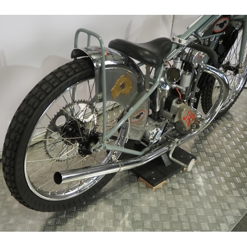 796 - Grosskreutz-J.A.P Speedway motorcycle. 1935.
Believed ridden by Max Grosskreutz.
Frame - Grosskreutz... 