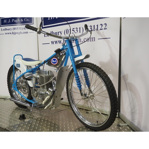 798 - Hagon-Jawa Speedway motorcycle. 1972.
Believed ridden by Malcolm Simmons.
Frame - Hagon (England), A... 