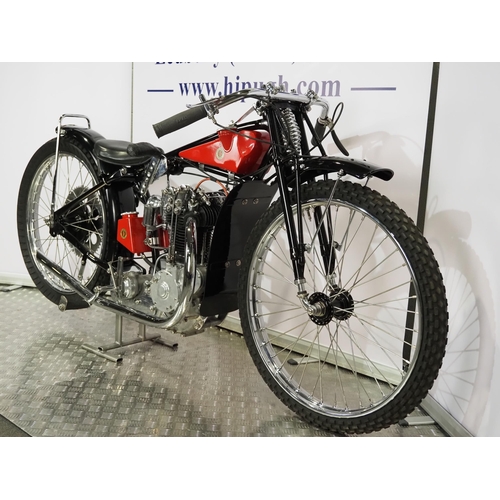 801 - Rudge Speedway motorcycle. 1933
Believed ridden by Tommy Croomes.
Frame - Rudge DT (England), this w... 