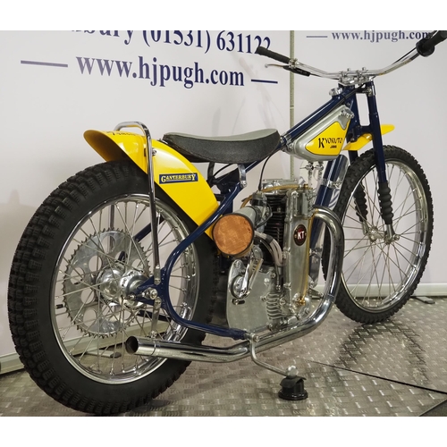 806 - Jawa-Kyokuto Speedway motorcycle. 1971
Frame - Jawa (Czechoslovakia), modified to accept the Kyokuto... 
