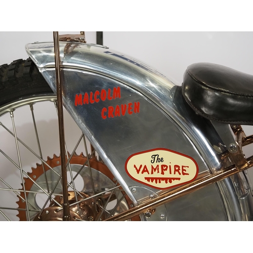 813 - Vampire-Vincent Speedway motorcycle. 1947
Frame - Vampire (England), build by Alex Moseley 
Engine -... 