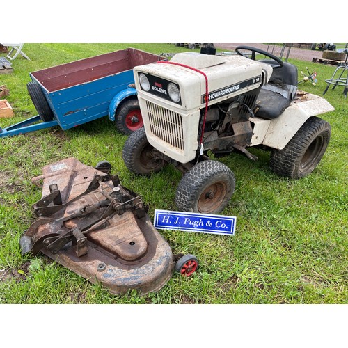 167 - Howard Bolens H16 garden tractor with deck