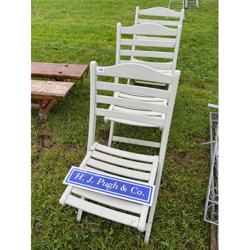 172 - Folding wooden garden chairs - 3