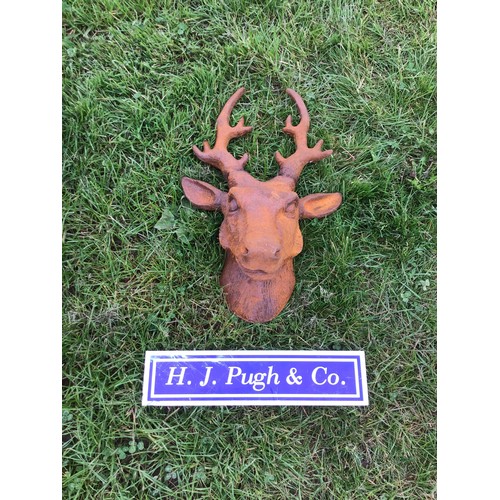 281 - Cast iron deer head