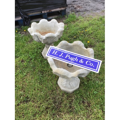 326 - Pair of urn garden planters