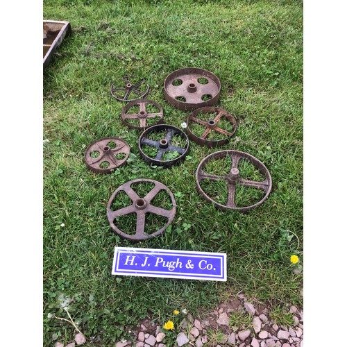 361 - Cast iron wheels