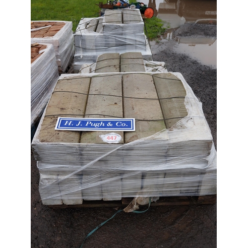 447 - Pallets of kerb stones - 3