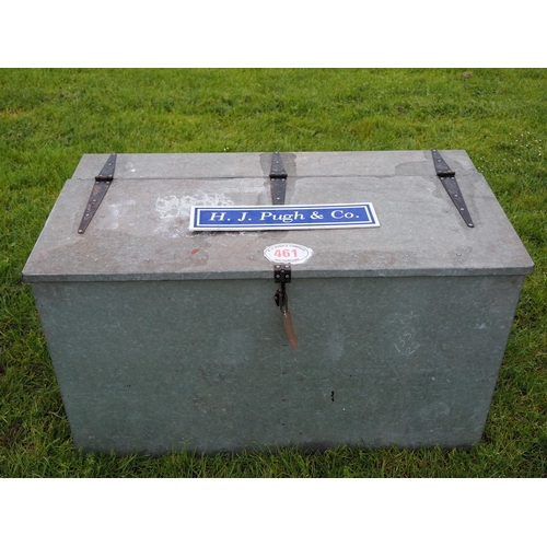 461 - Galvanised feed bin