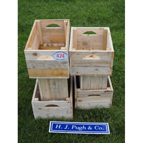 474 - Wooden boxes - 6