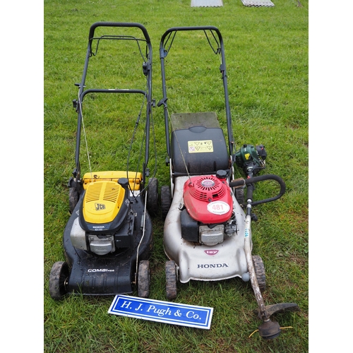 481 - Strimmer, Honda mower + 1 other