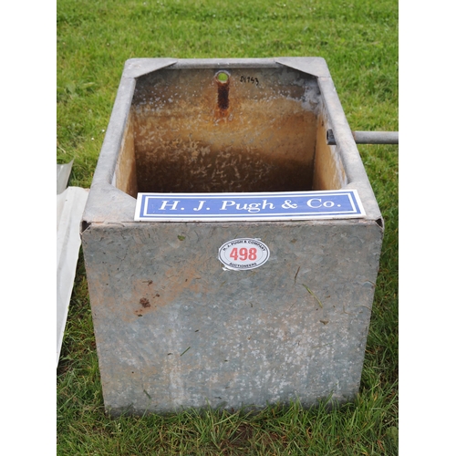 498 - Galvanised tank 3 x 2ft