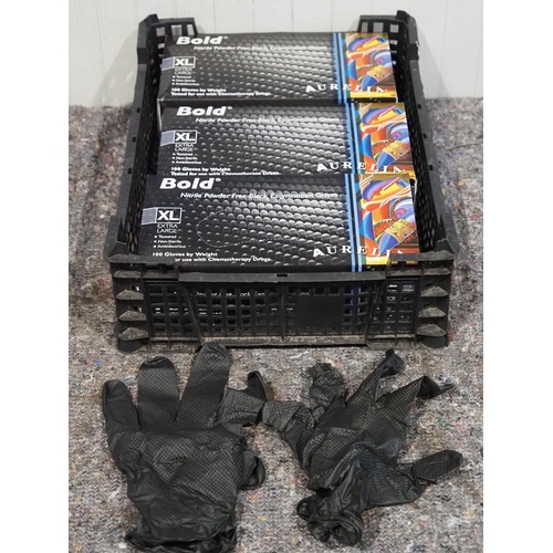 790 - 3 Boxes of 100 nitrile gloves XL