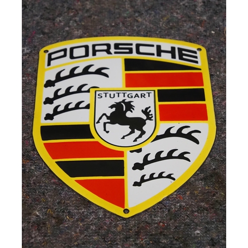 791 - Modern enamel sign - Porsche 12