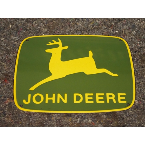 792 - Modern enamel sign - John Deere 9½