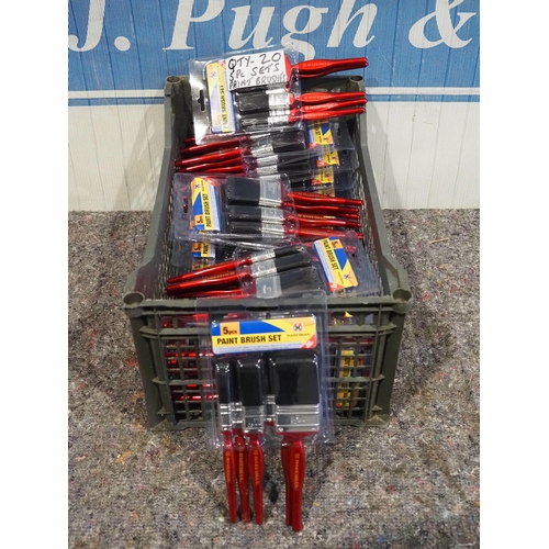 805 - 5 Piece paint brush sets - 20