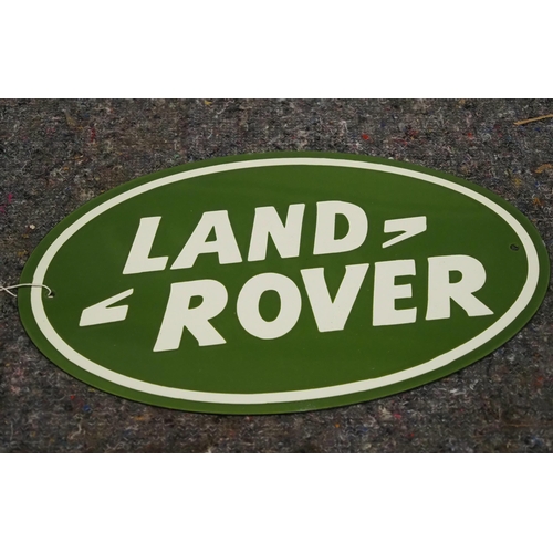 806 - Modern enamel sign - Land Rover 10½