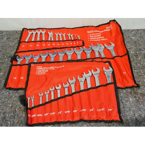841 - 2 Sets of spanners, 25 piece and 12 piece