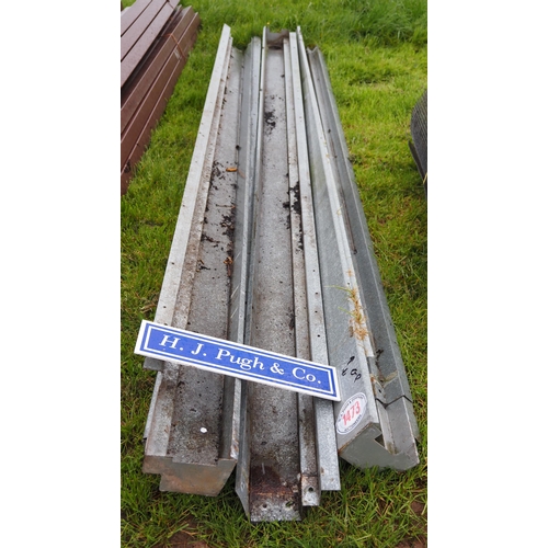 1473 - Galvanised gutter spares