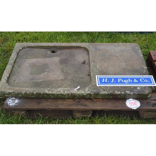 556 - Stone sink 4ft x 2ft