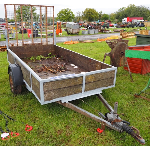 575 - Single axle car trailer 10ft x 5ft