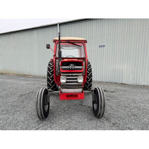 271 - Massey Ferguson 168 tractor. 1976. Showing 3145 hours, power steering and PUH. V5