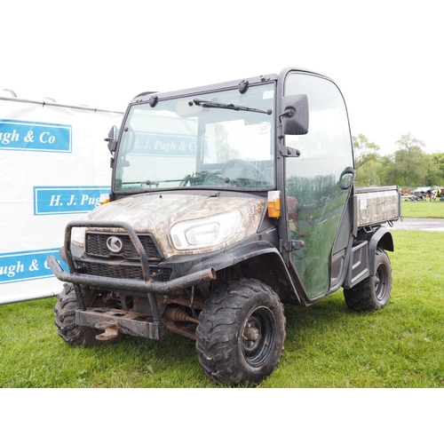 1510 - Kubota RTV X900 diesel tractor. 2018. Deluxe cab, glass doors and heater. Serviced by main dealer fr... 