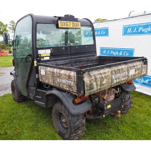1510 - Kubota RTV X900 diesel tractor. 2018. Deluxe cab, glass doors and heater. Serviced by main dealer fr... 