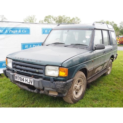 1583 - Land Rover discovery. Reg. R784 HJV. Keys and V5 in office