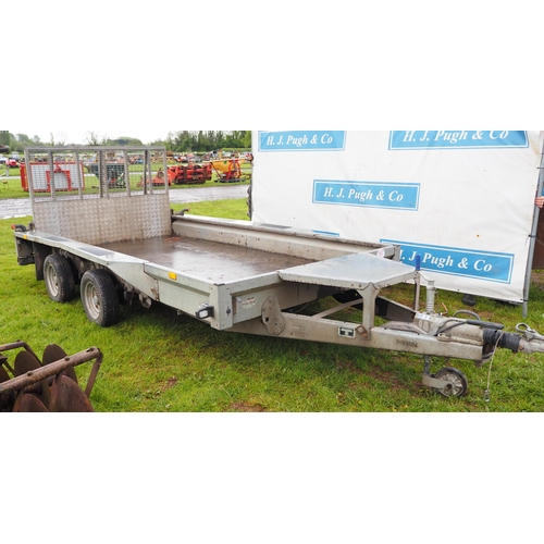 1587 - Ifor Williams GX126 plant trailer with ramp