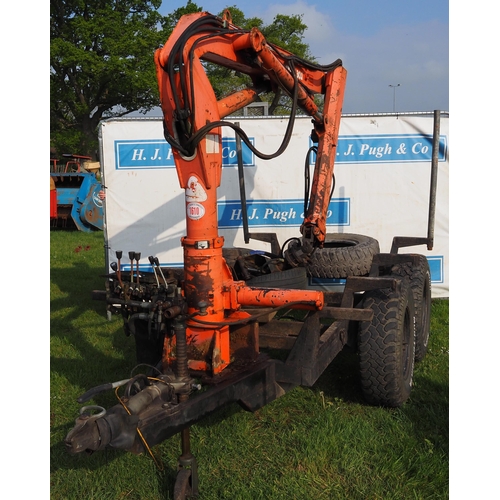 1610 - Atlas 30.1 timber crane with swivel grab