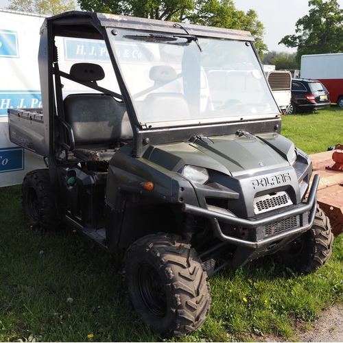 1635 - Polaris Ranger diesel vehicle. Reg. WA61 JAO. V5 and key in office