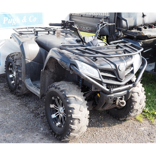 1636 - CF Moto quad bike, 2018. Runs. Reg. PX68 DHF. V5 and key in office