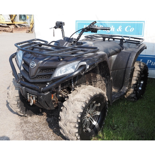 1636 - CF Moto quad bike, 2018. Runs. Reg. PX68 DHF. V5 and key in office