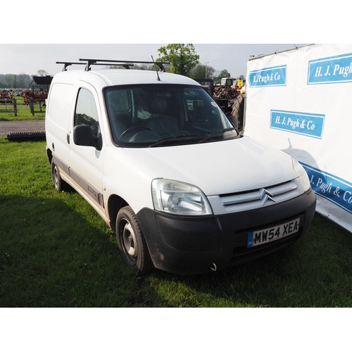 1644 - Citroen Berlingo van, 2005. MOT until 13/12/24. Reg. MW54 XEA. V5 and key in office