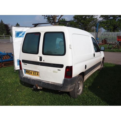 1644 - Citroen Berlingo van, 2005. MOT until 13/12/24. Reg. MW54 XEA. V5 and key in office