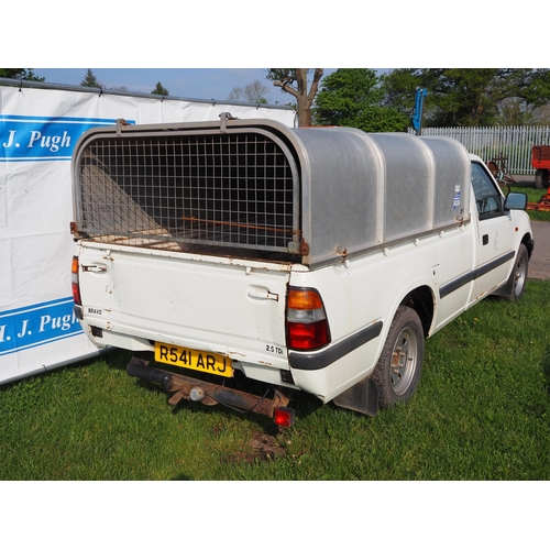 1645 - Vauxhall Brava 2.5 T diesel pick up with canopy, 1998. MOT until 4/8/24. Reg. R541 ARJ. V5 and key i... 